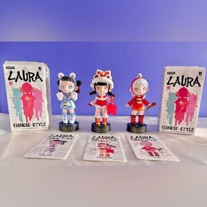 Laura Chinese Style Blind Box-Pegasus, White Tiger, Monster Nian Includes